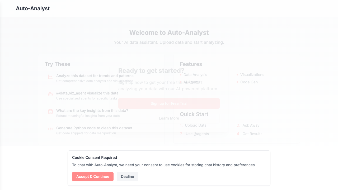 Auto-Analyst - Your AI Data Scientist for Smart Data Analysis