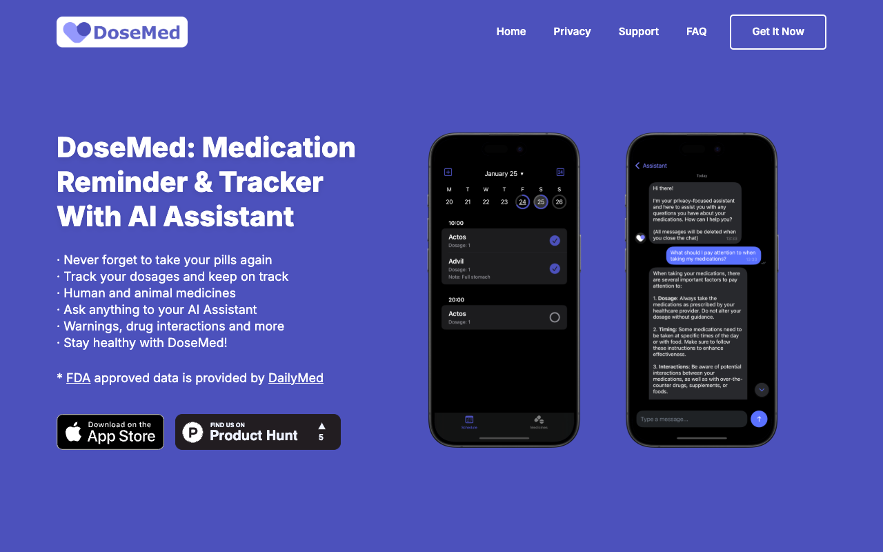 DoseMed - Your friendly AI helper for managing medicines