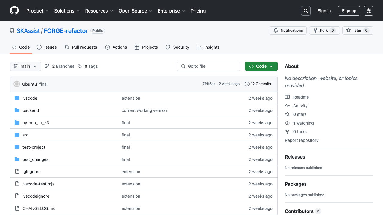 FORGE - Your AI helper for perfect Python code fixing