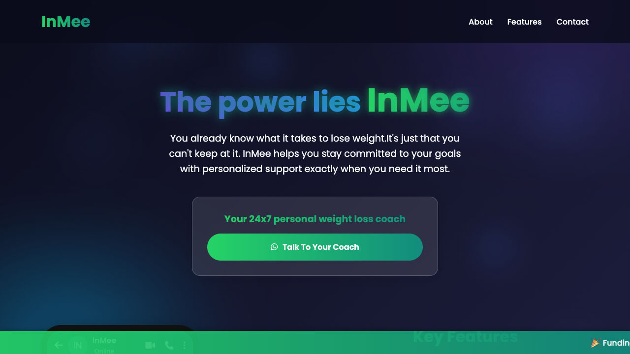 InMee - Your AI weight loss coach for personalized support