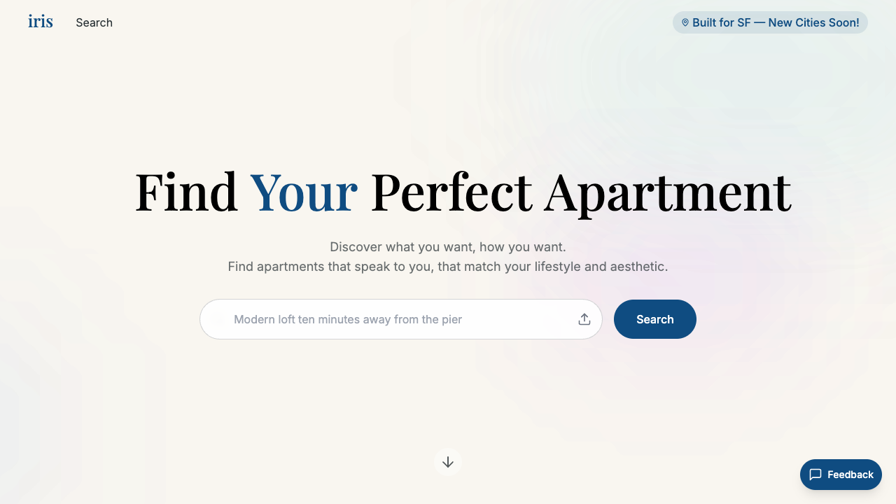 Iris - Finding your dream apartment made easy with AI AI Real Estate