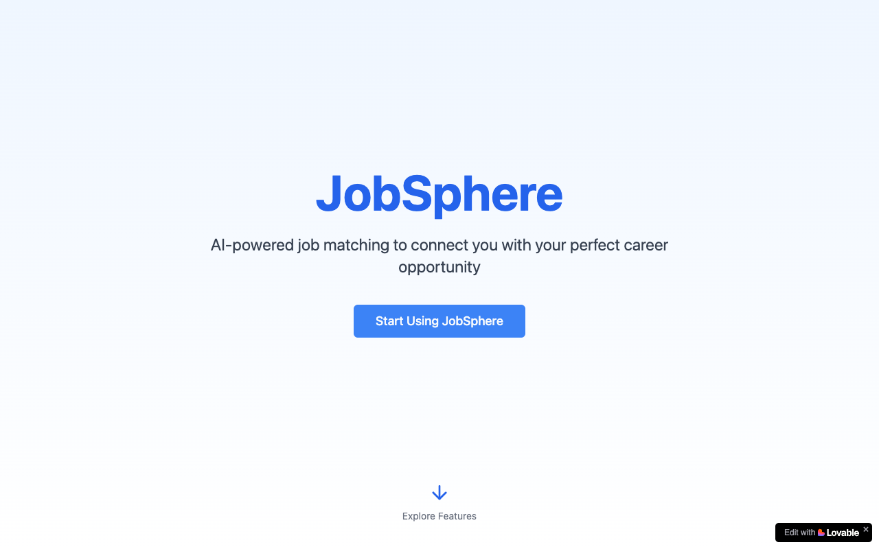 JobSphere - Your AI helper for finding jobs