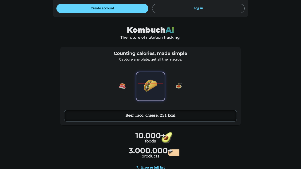 KombuchAI - An AI tool to help you track your food