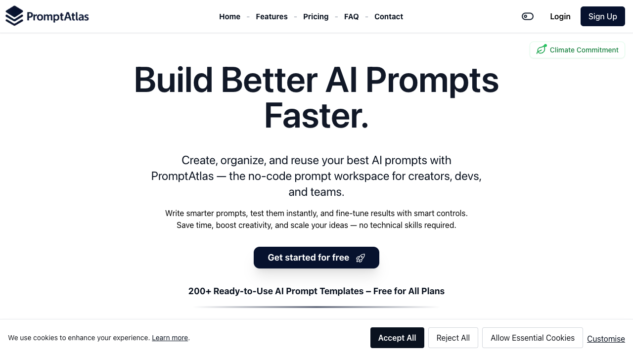 PromptAtlas - Your easy tool for making AI prompts
