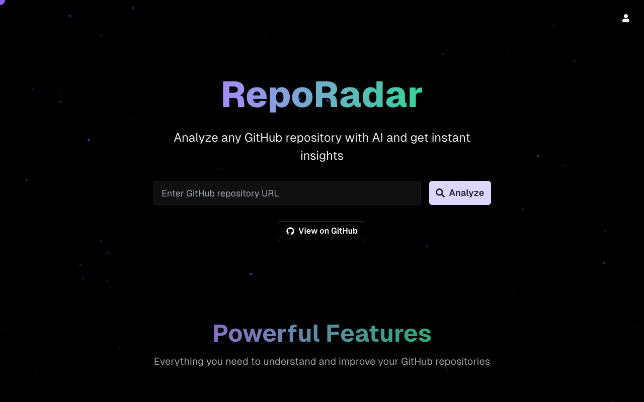 RepoRadar - Analyze GitHub repositories easily with AI