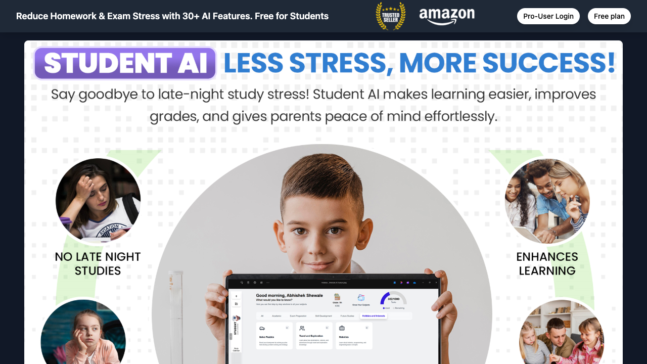 Student AI - A Smart Way to Cut Down Homework and Exam Stress education AI studentai