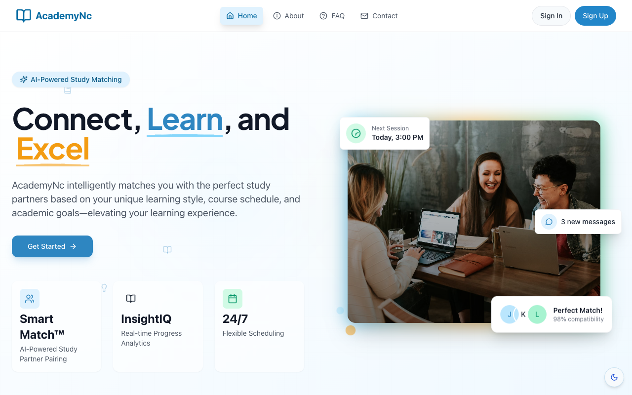 Academync - A smart way to find study partners and build study groups