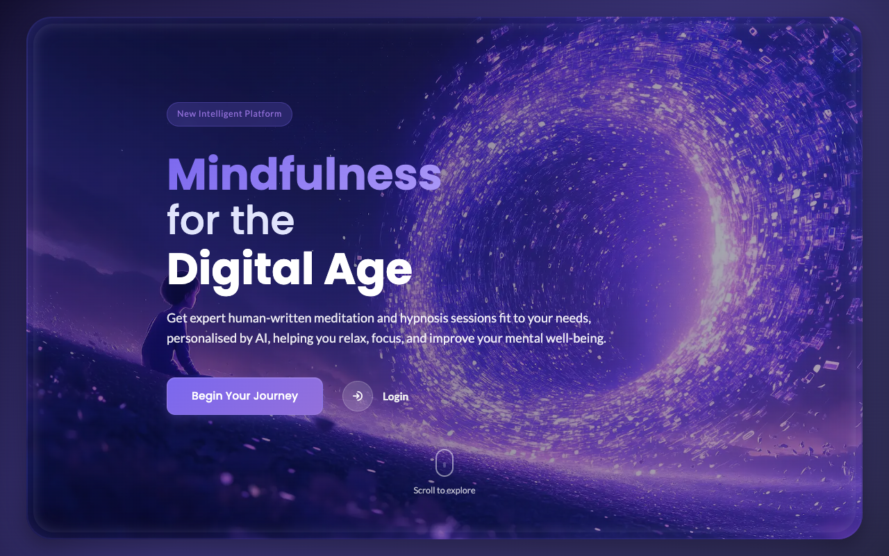InTheMoment - A smart app that customizes meditation and hypnosis just for you