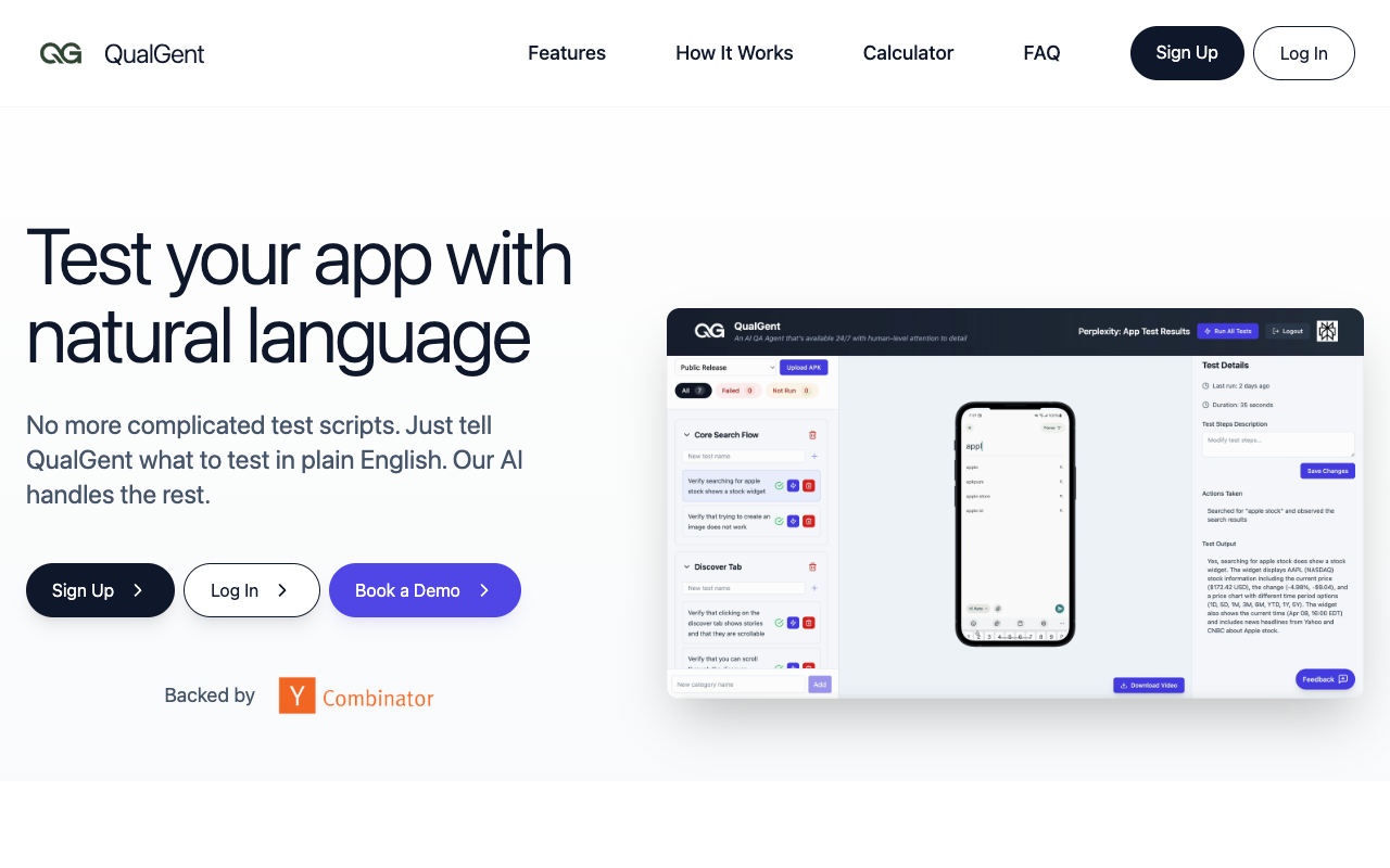 QualGent - An AI helper that tests your mobile apps quickly and easily