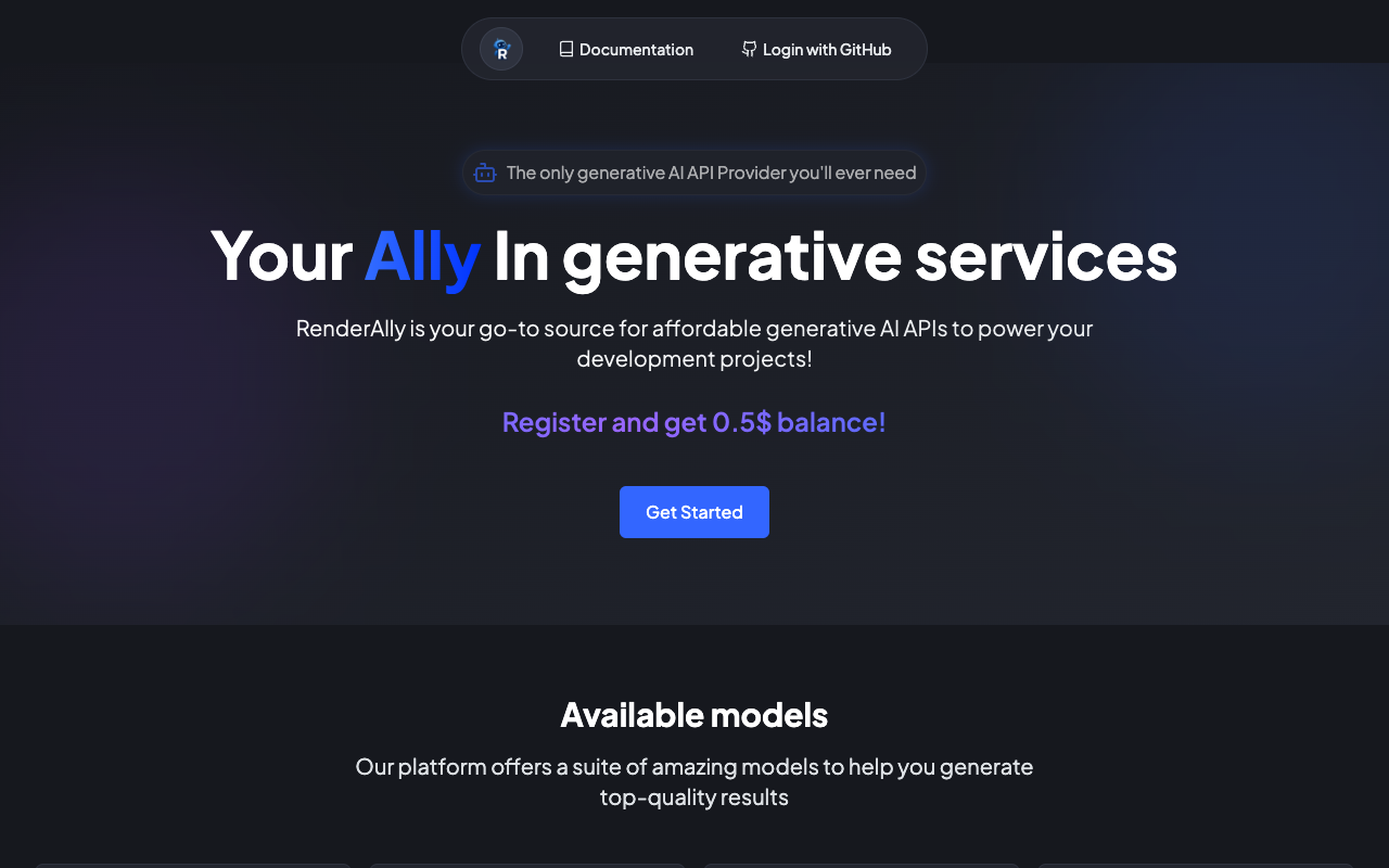 RenderAlly - A simple way to connect different AI models using one easy API