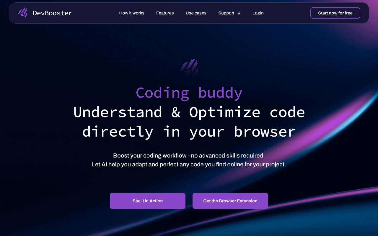DevBooster - Your AI Partner for Smarter Copy-Paste Coding
