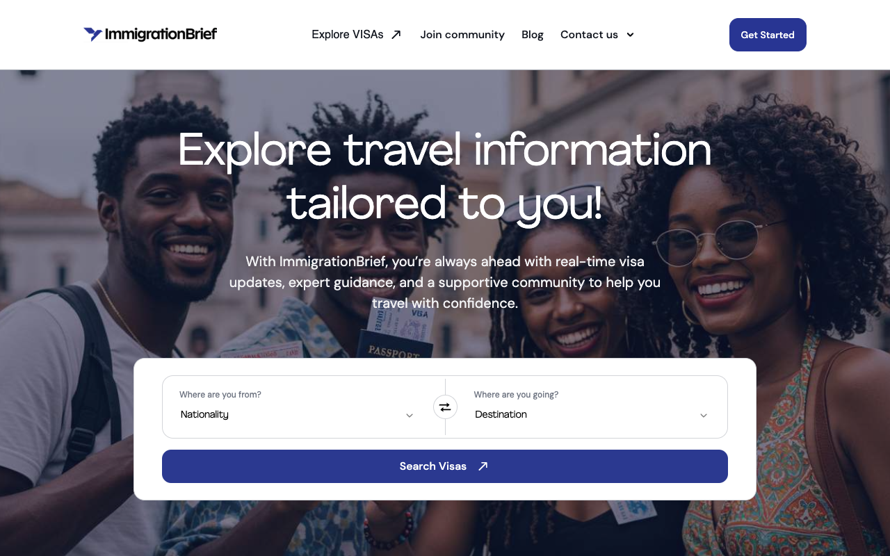 ImmigrationBrief - AI-powered immigration assistance for smarter paths and fewer roadblocks