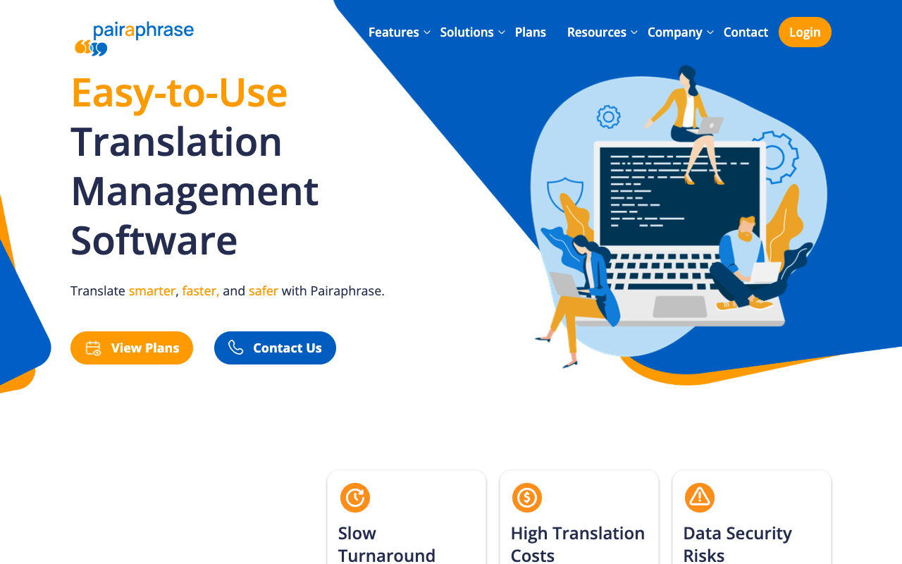 Pairaphrase - An easy-to-use AI-powered translation management system for enterprises
