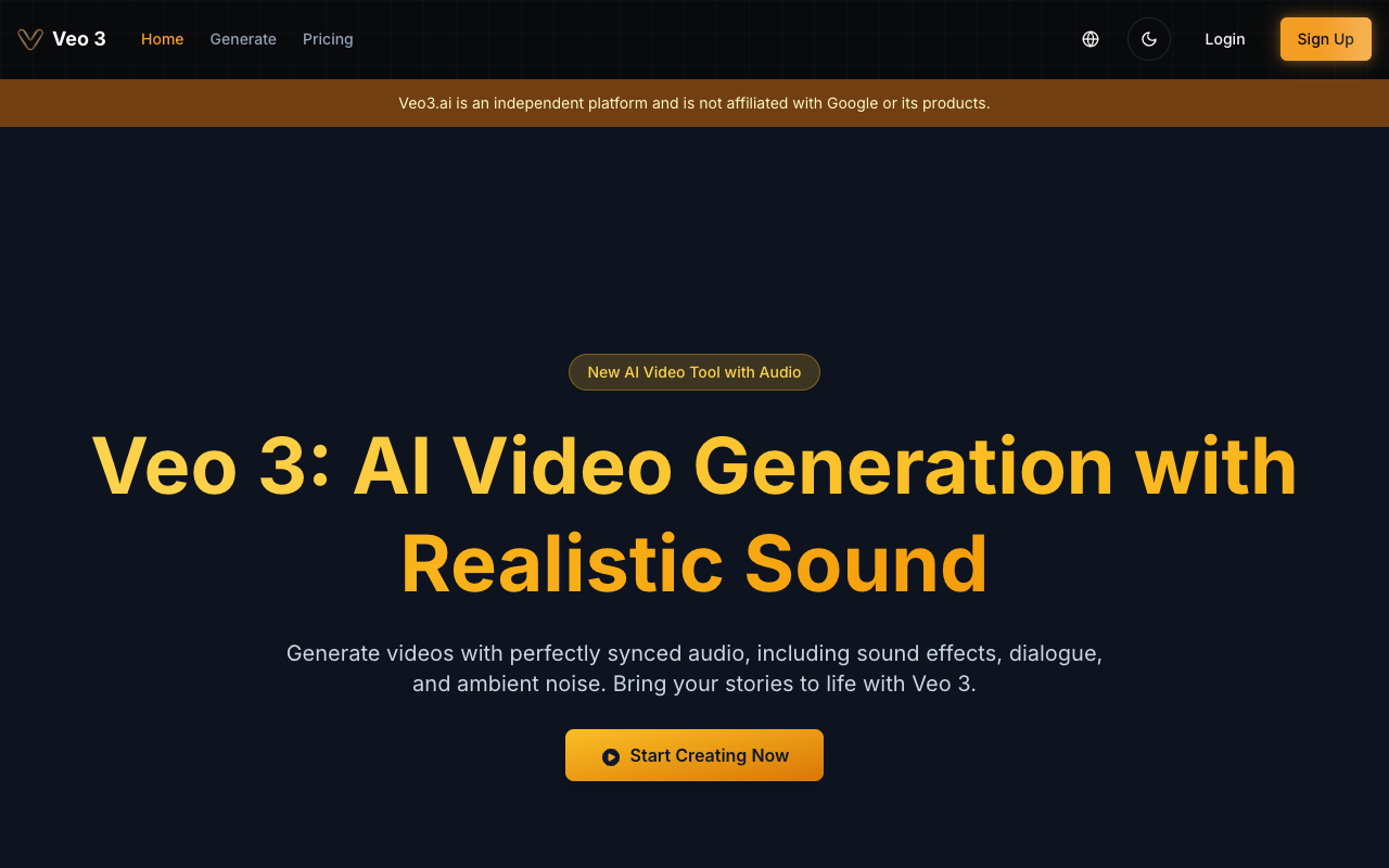 Veo 3 - Create Stunning AI Videos with Synchronized Audio