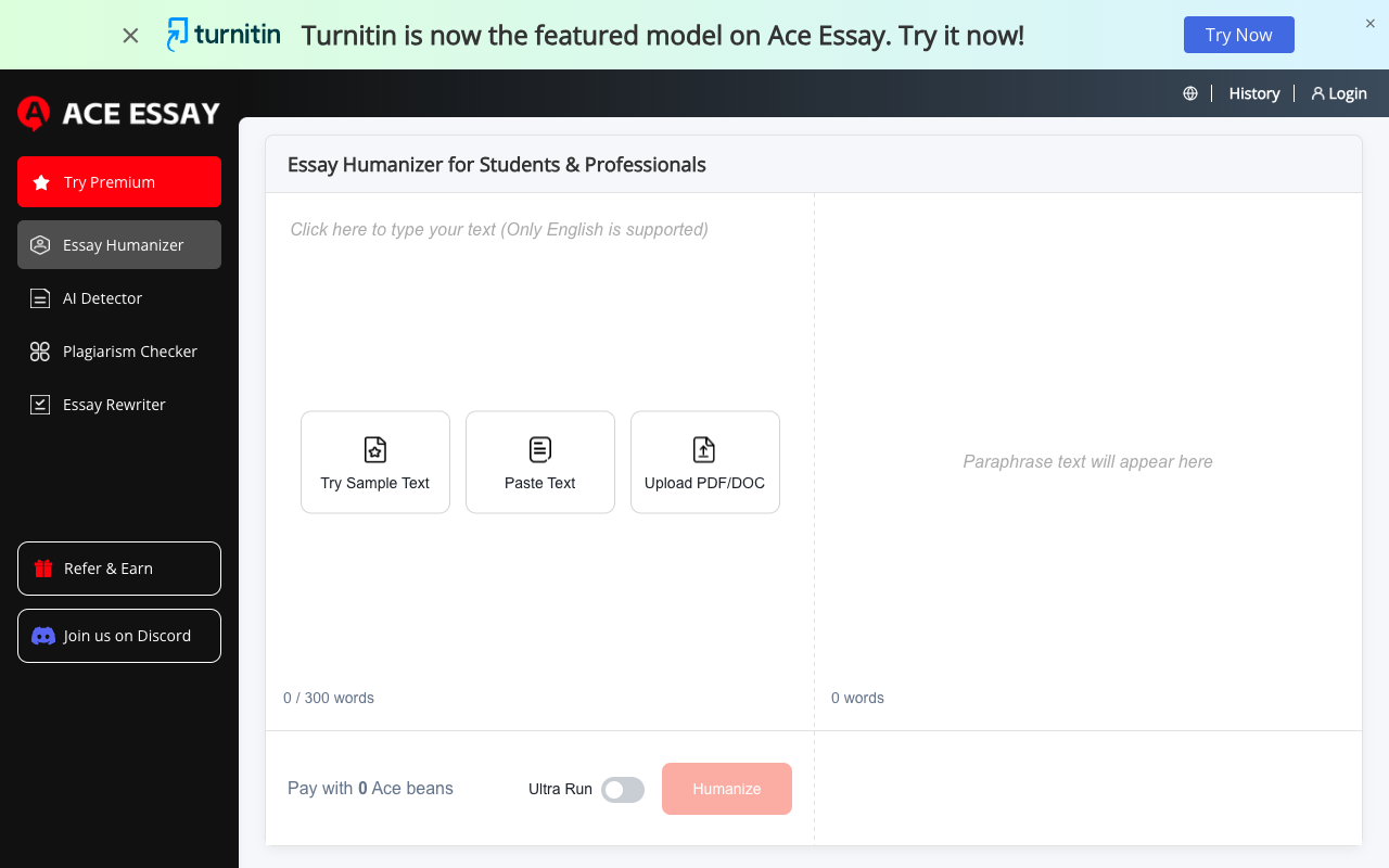 Ace Essay - An AI tool that personalizes and enhances your essays