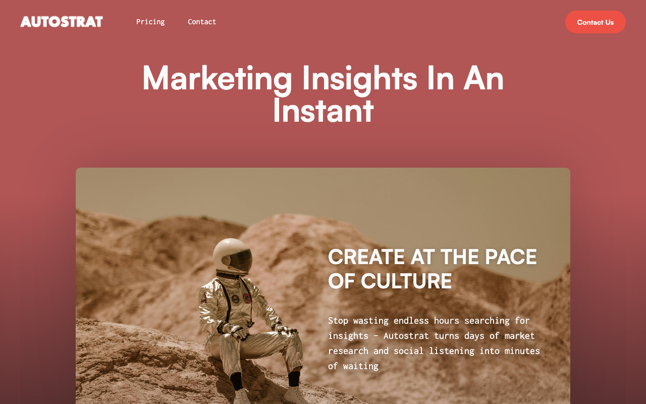 Autostrat - Marketing Insights in an Instant