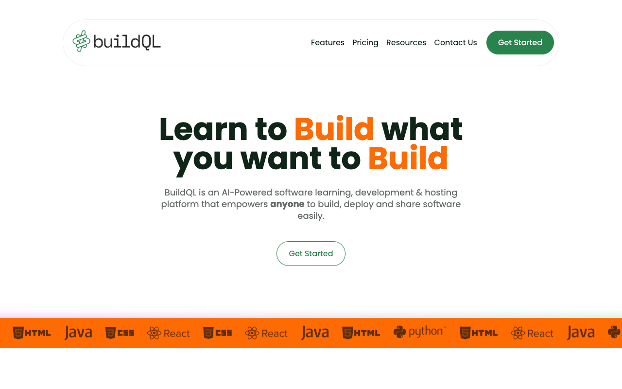 BuildQL - An AI engineer that teaches you to code while building your SaaS