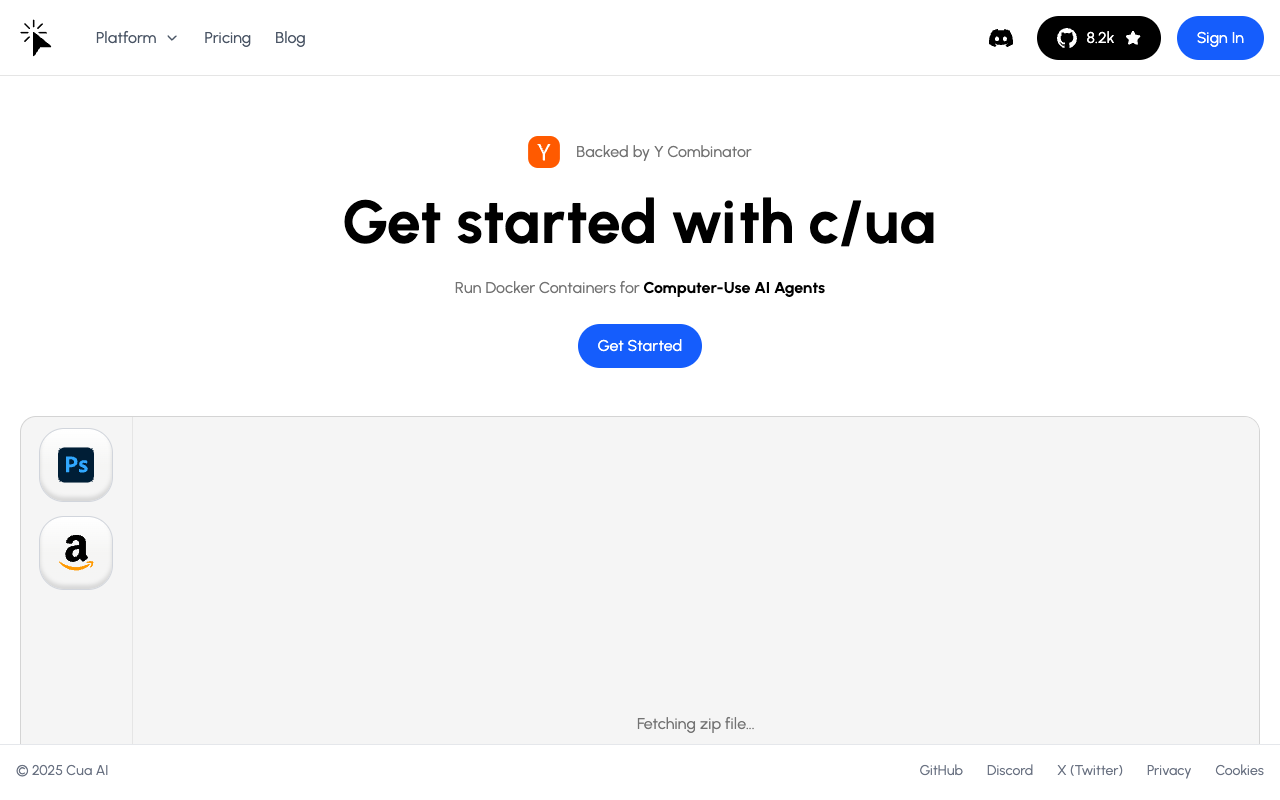 Cua - An open-source framework for AI agents to control operating systems in lightweight containers
