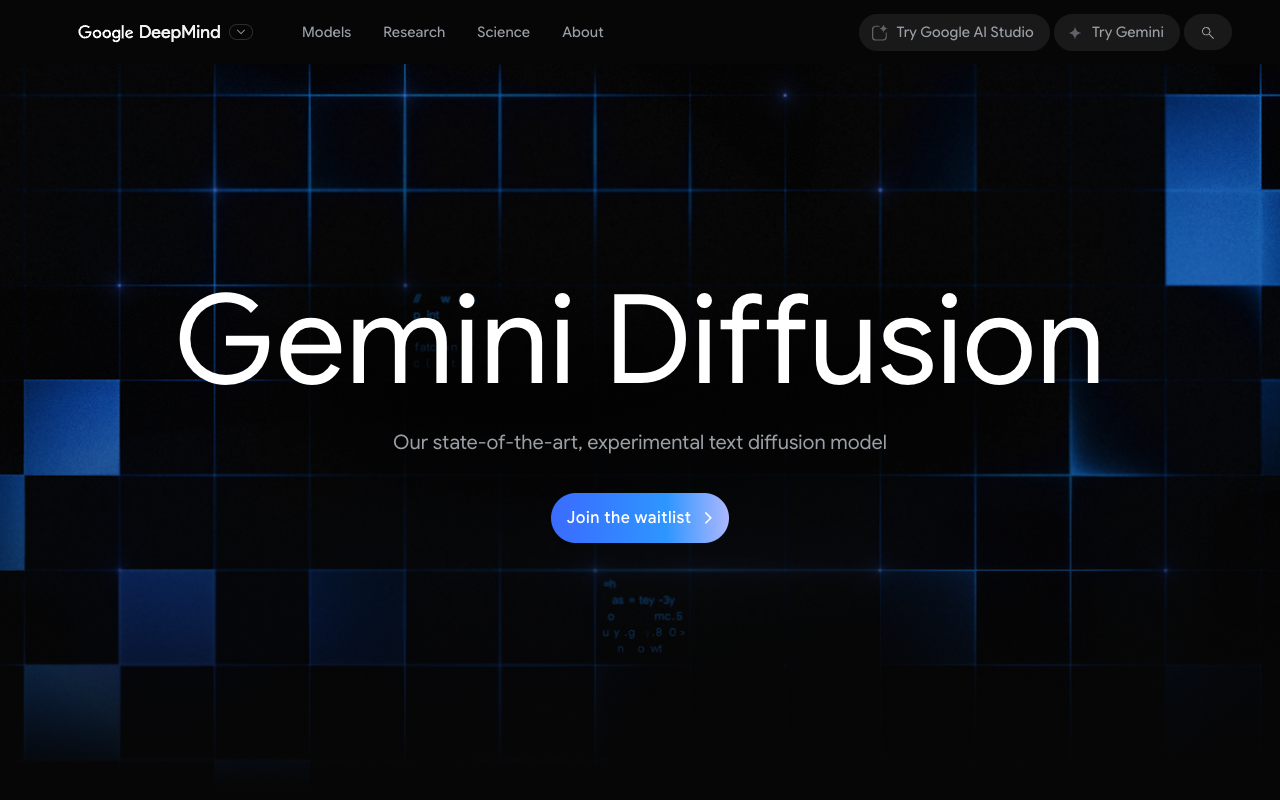 Gemini Diffusion - Exploring faster, more thoughtful AI