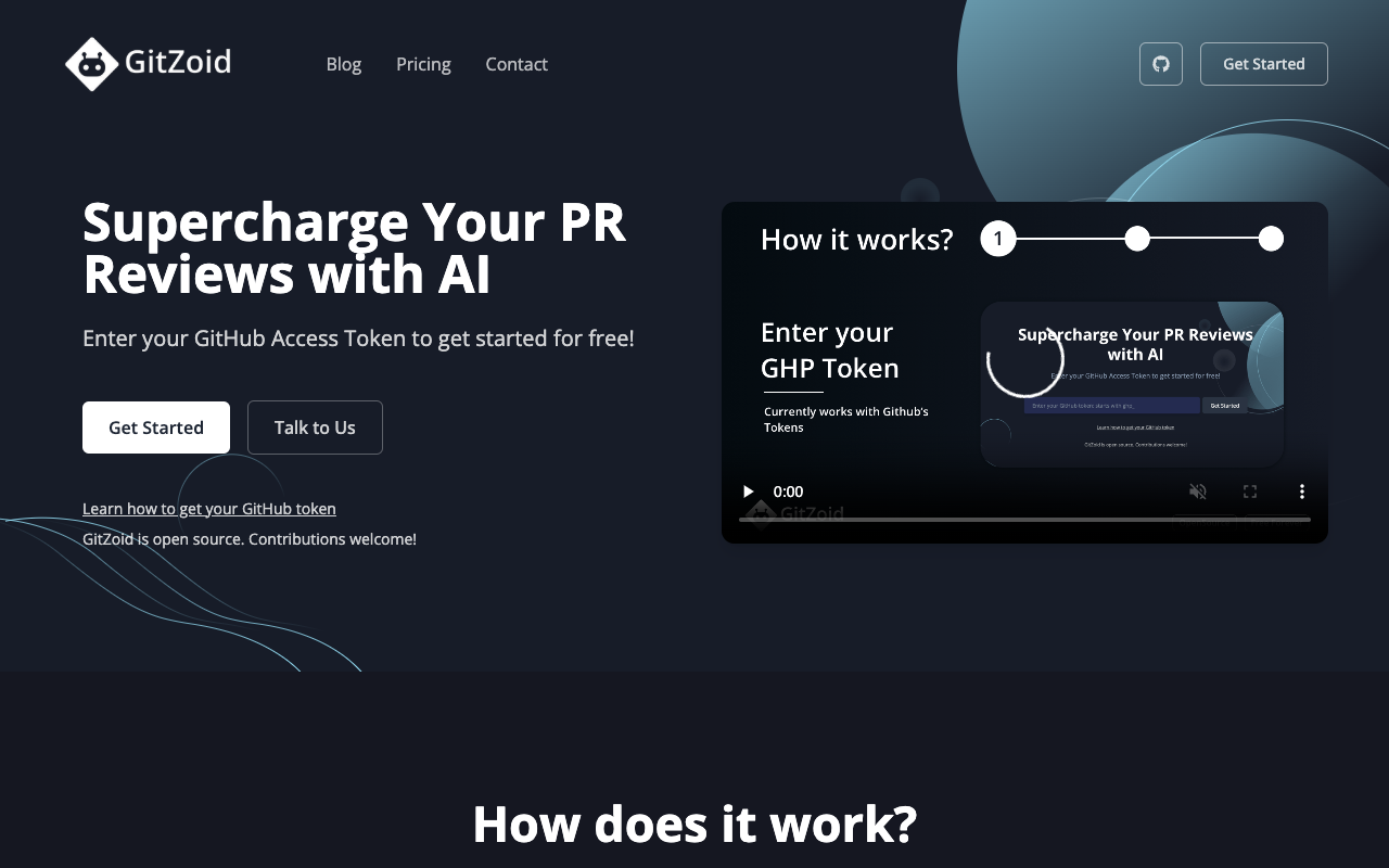 GitZoid - AI-powered tool that enhances your pull request reviews effortlessly