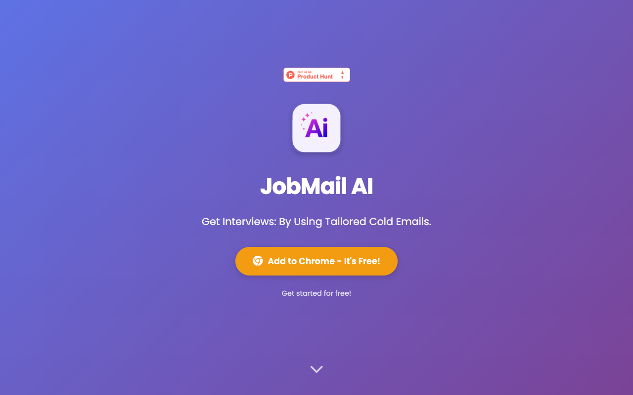 JobMail AI - Free AI-Powered Cold Emails for Faster Job Applications