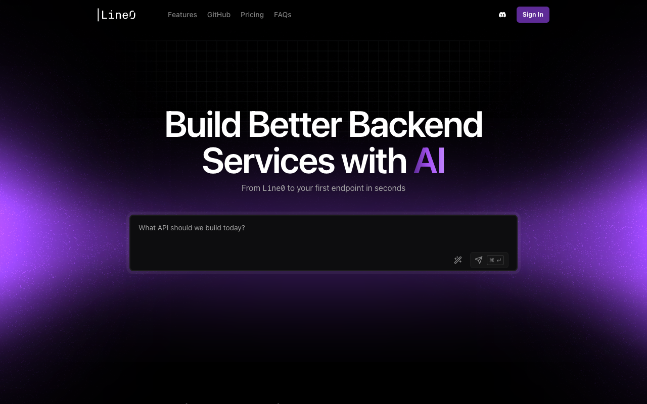 Line0 - The AI pair programmer for backend developers