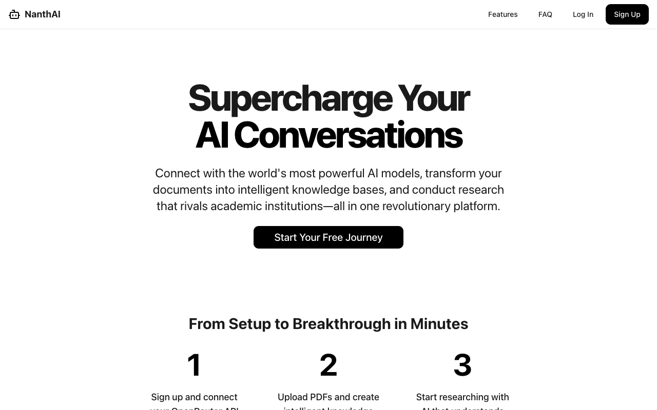 NanthAI - Supercharge Your GPT Conversations with the Best AI Models