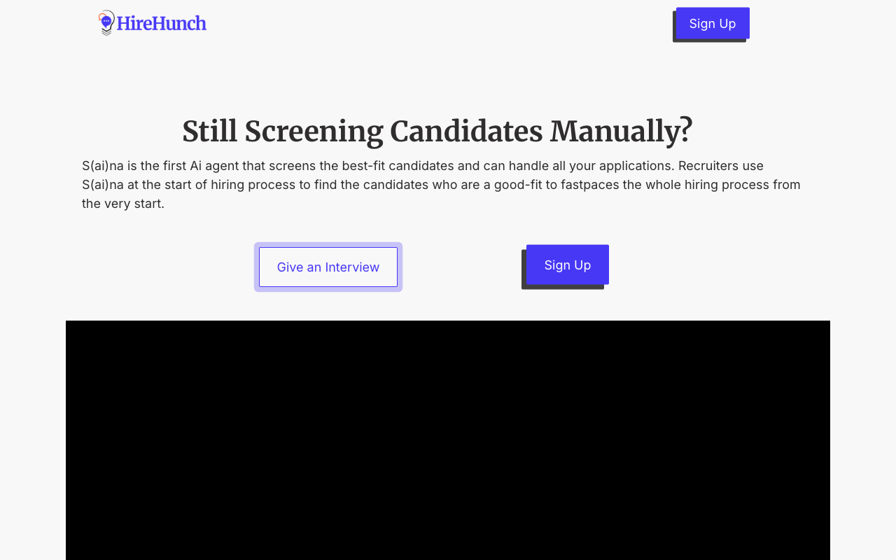 Saina - An AI Interviewer that filters top candidates for faster hiring