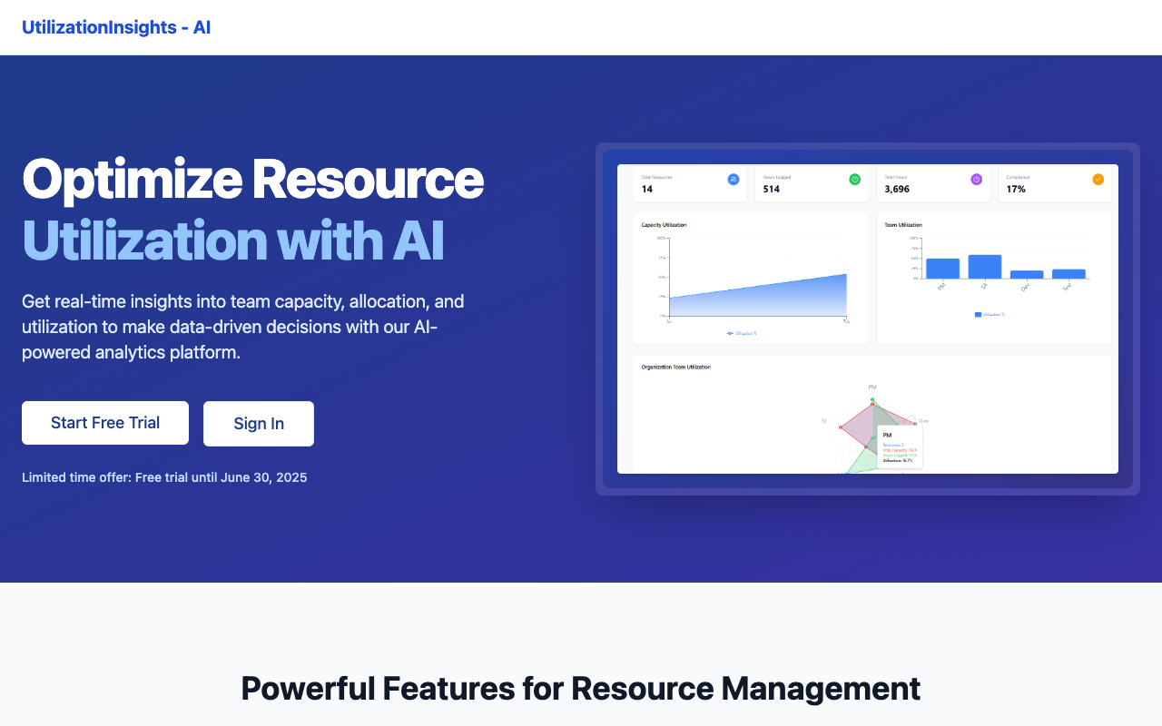 UtilizationInsights - Optimize Resource Utilization with AI