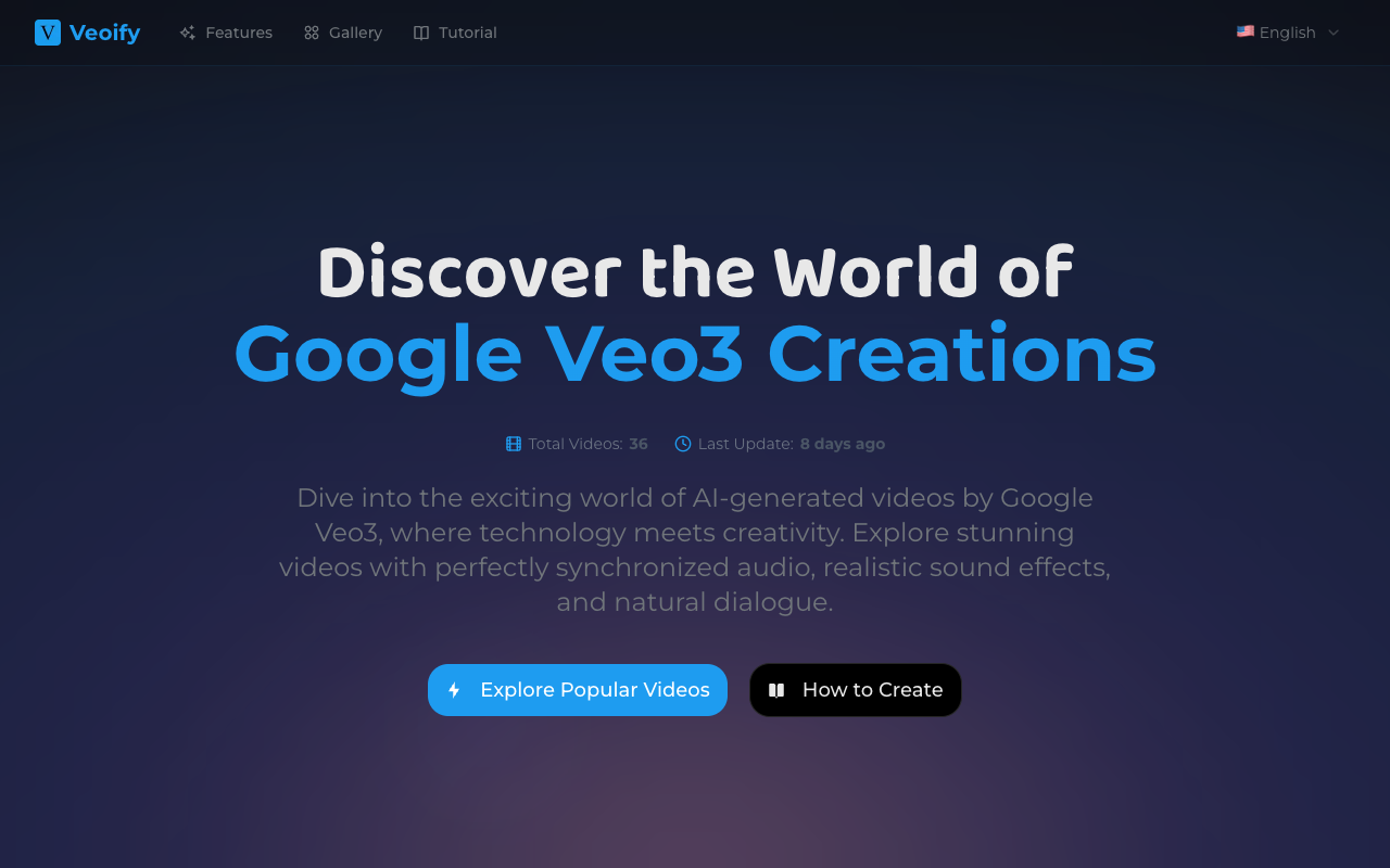 Veoify - Discover how Google Veo3 creates stunning AI videos effortlessly