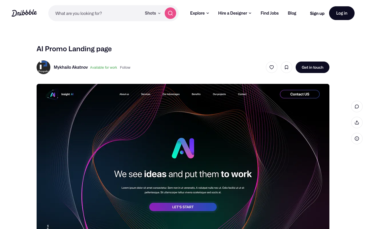 AI Integration Landing Page - Unique UX/UI design for B2B companies implementing AI solutions