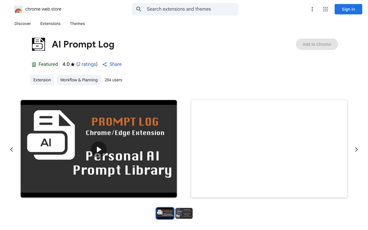 A.I. Prompt Log - Create and Manage Your Personal AI Prompt Library