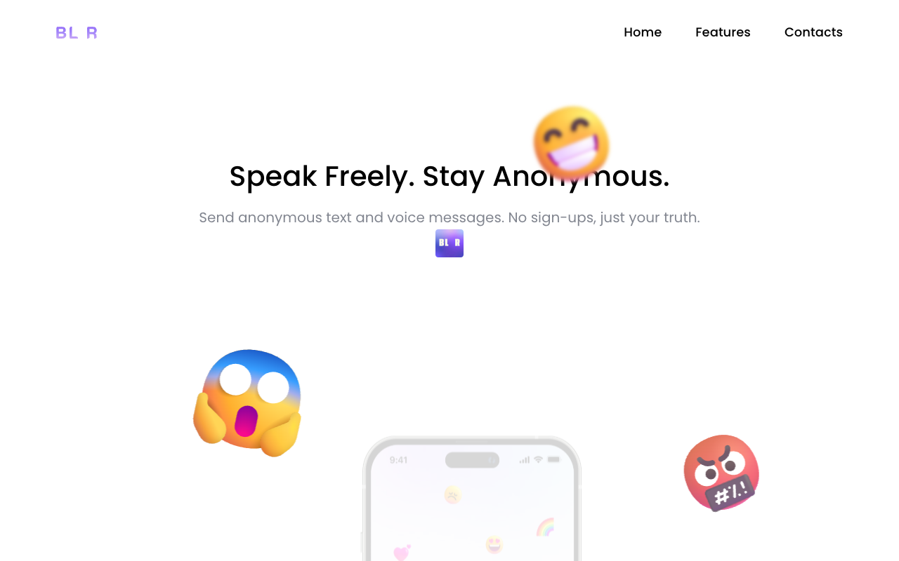 BLR - An AI platform for anonymous voice interactions