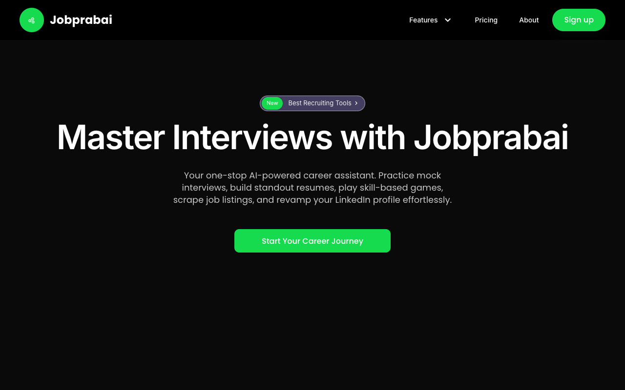 Jobprabai Career Pack - An AI platform to enhance your job search and resume