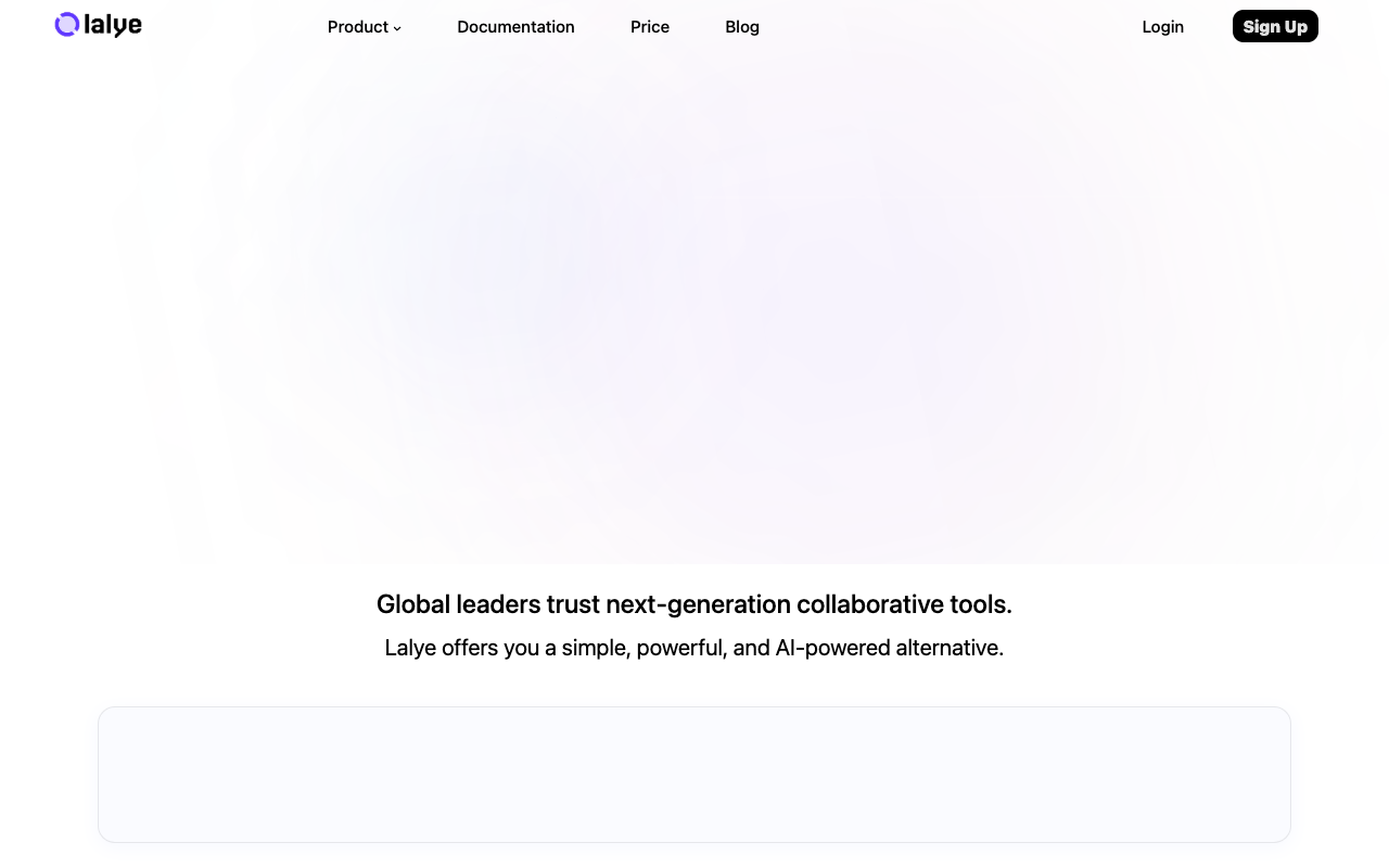 Lalye - A central platform for managing projects, teams, and communication