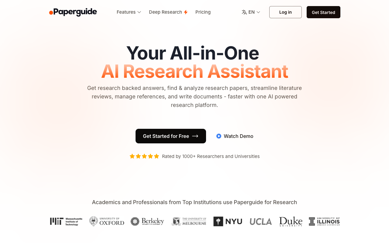 Paperguide Article GPT - Write research-backed articles with citations