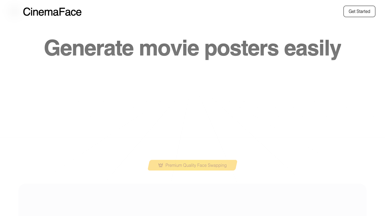 CinemaFace - Transform Your Photos into Stunning Movie Posters with AI Face Swapping