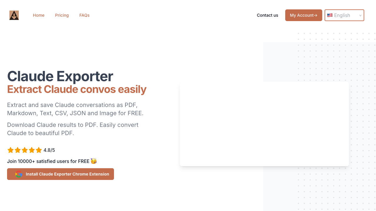 Claude Exporter - Save and Customize Your Claude Chats as PDF, Markdown, and More