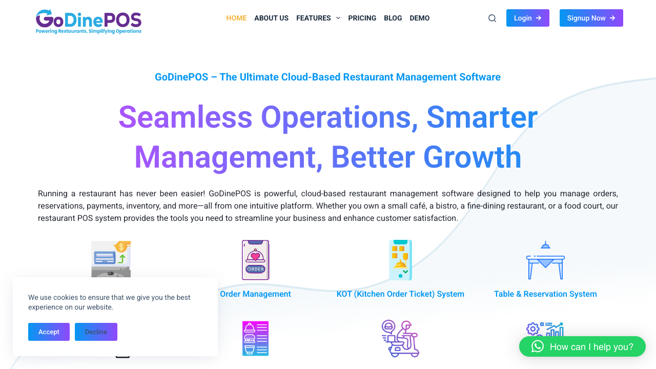 GodinePOS - A smart restaurant management system that simplifies operations and boosts growth