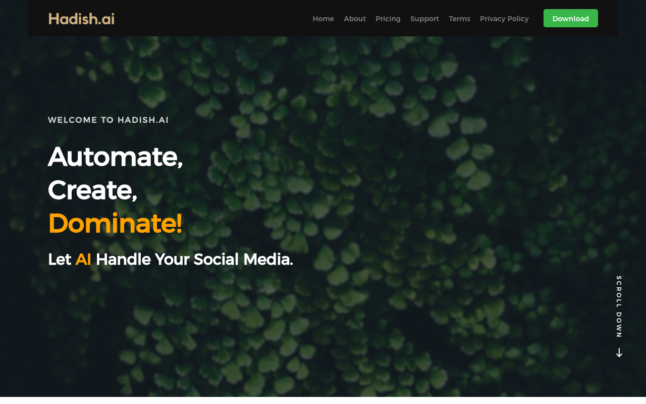 Hadish Social Assistant - Your AI-powered partner for smarter social media management