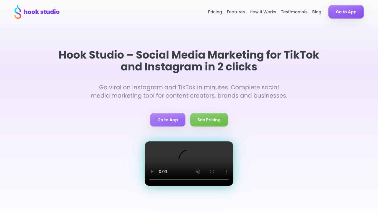 Hook Studio - An AI tool that helps you create viral social media content in minutes