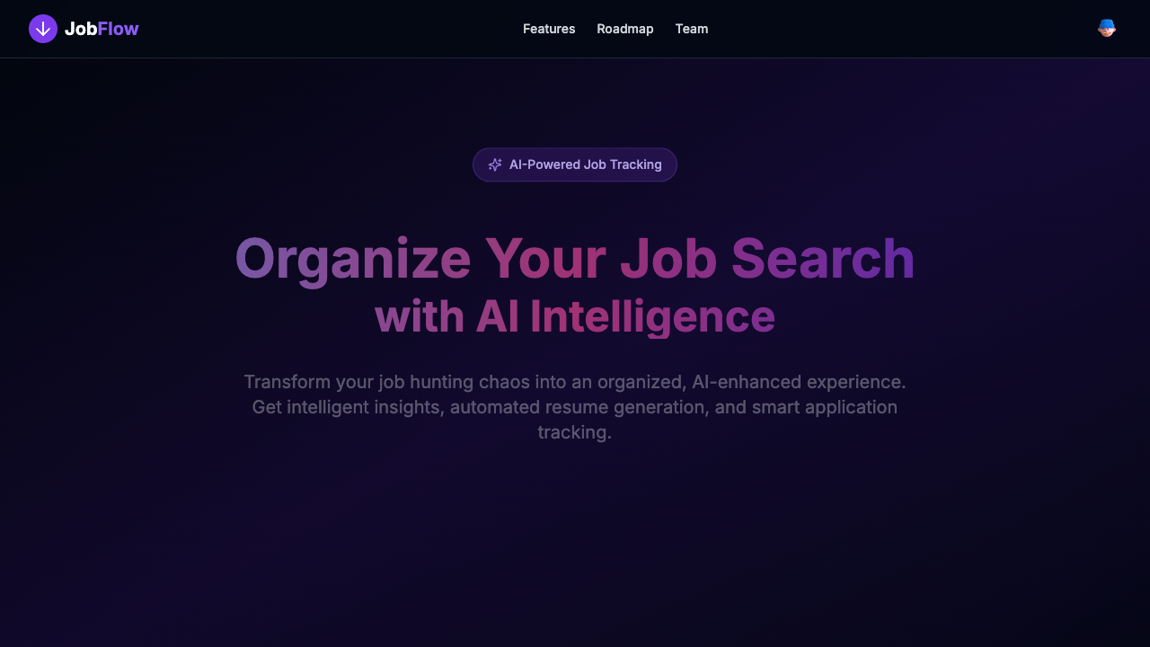 JOB FLOW - Job hunting made visually appealing and easy with AI