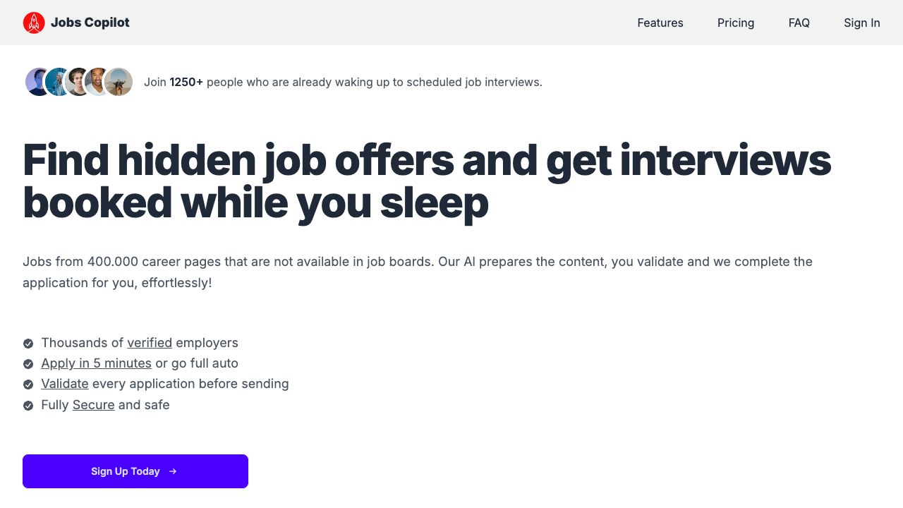 Jobs Copilot - Your personal recruiter that automates job applications and boosts interview chances job-search automation recruitment