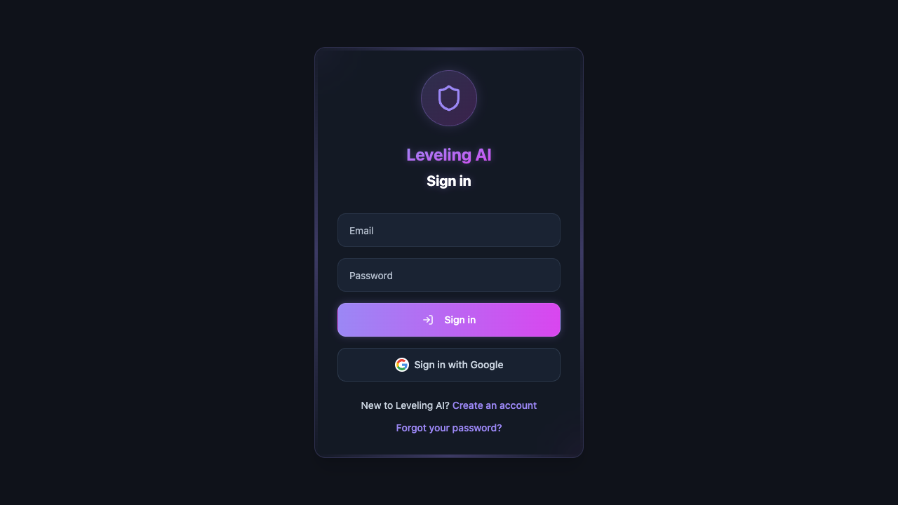 Leveling AI - Gamify your goals with automated missions and roadmaps