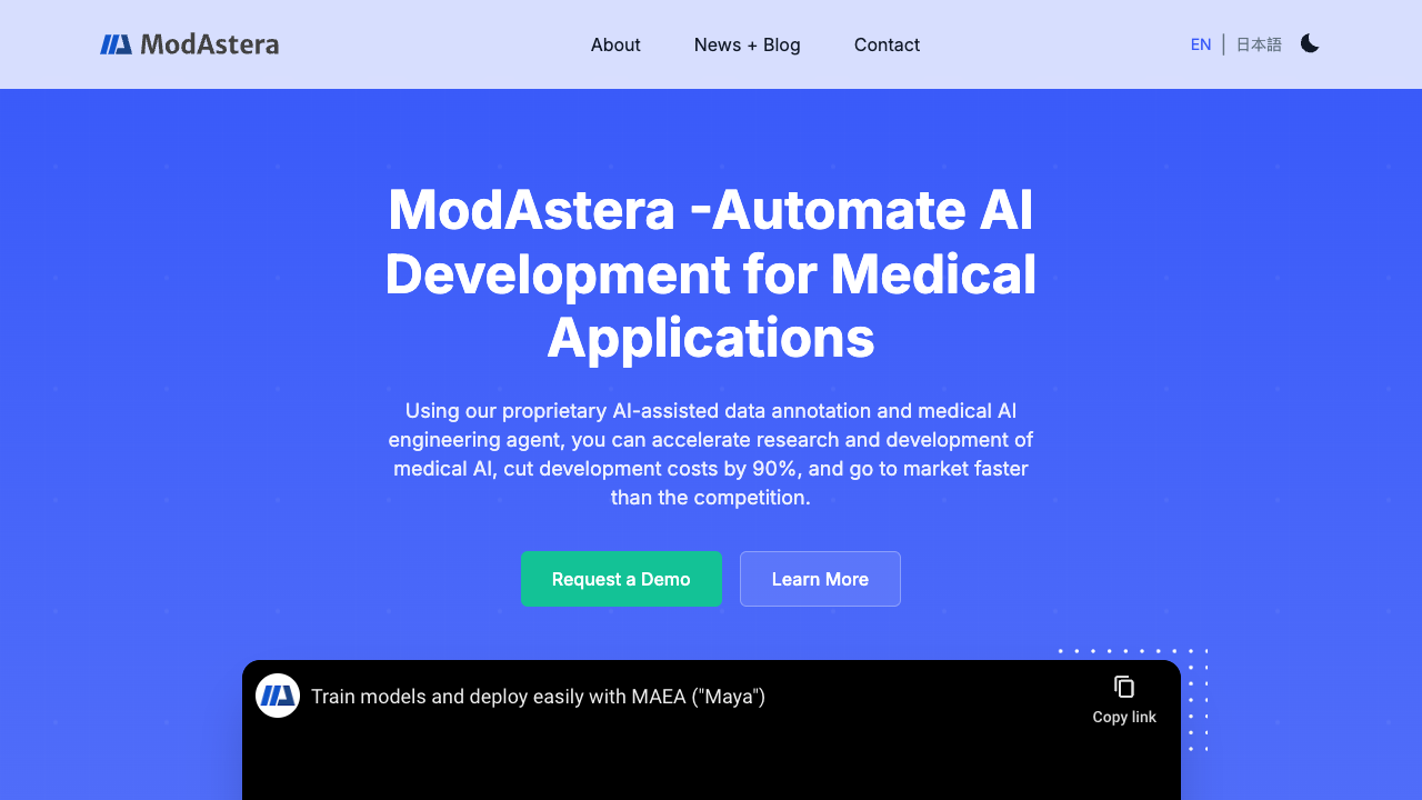 ModAstera - Automate AI model development for medical applications