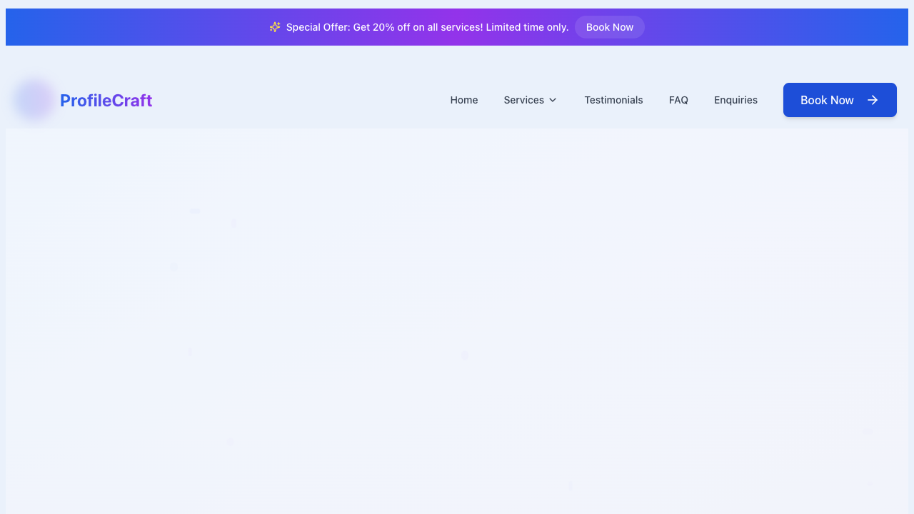 ProfileCraft - The World's First Manual AI Builder for Everyone