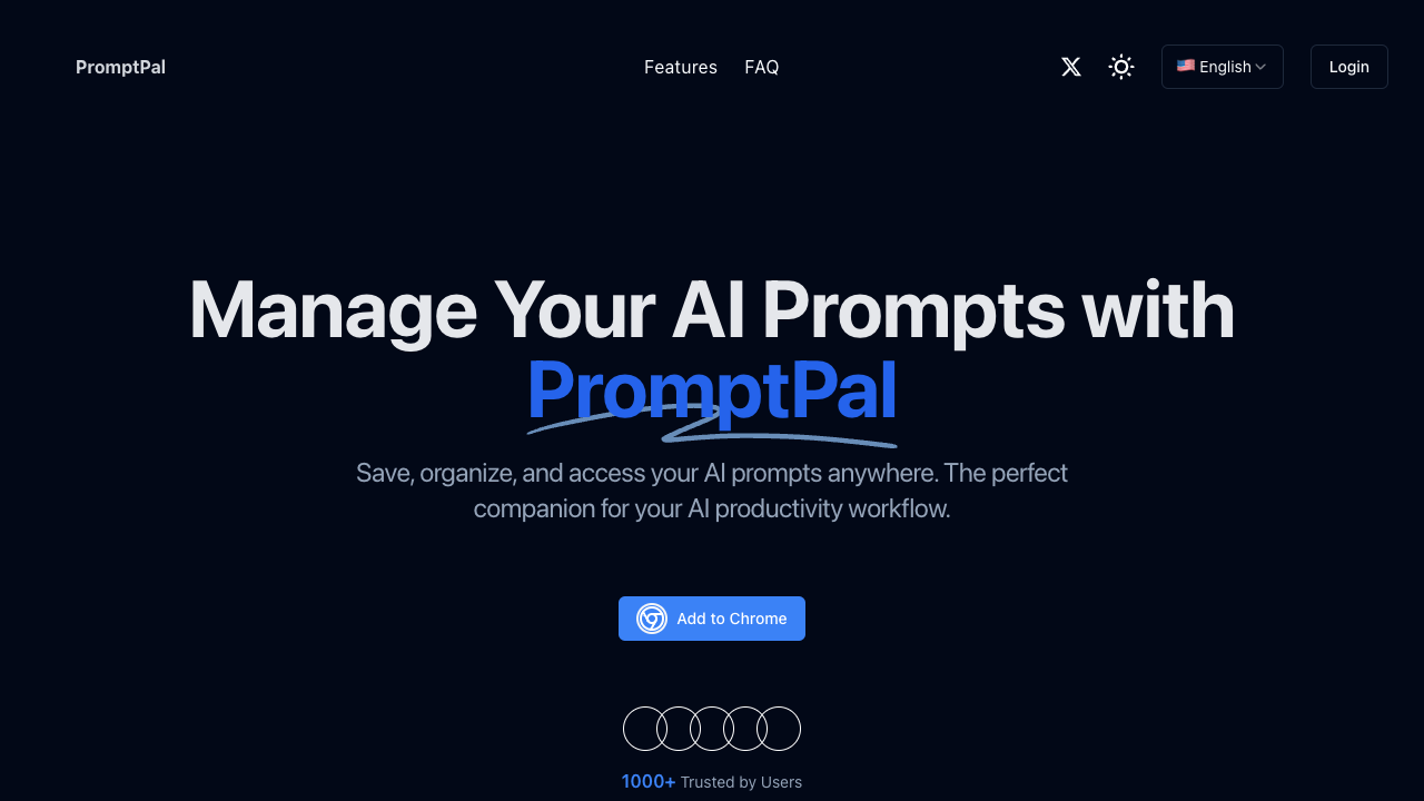 PromptPal - An AI-powered Chrome extension for managing and organizing your AI prompts