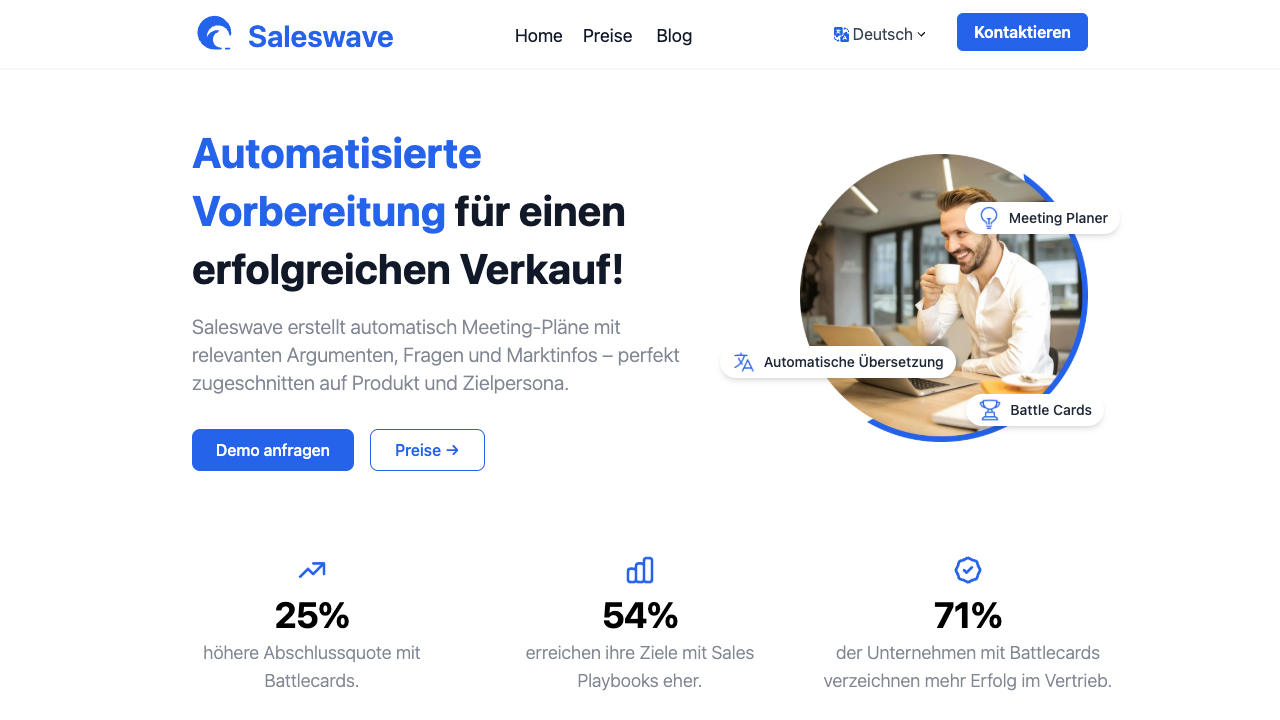 Saleswave.ai - Prepare for sales meetings in seconds, not hours
