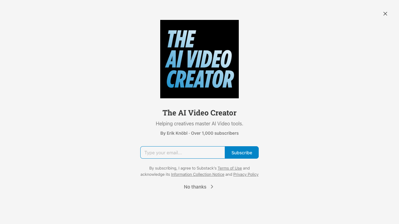 The AI Video Creator - Helping creatives master AI Video tools
