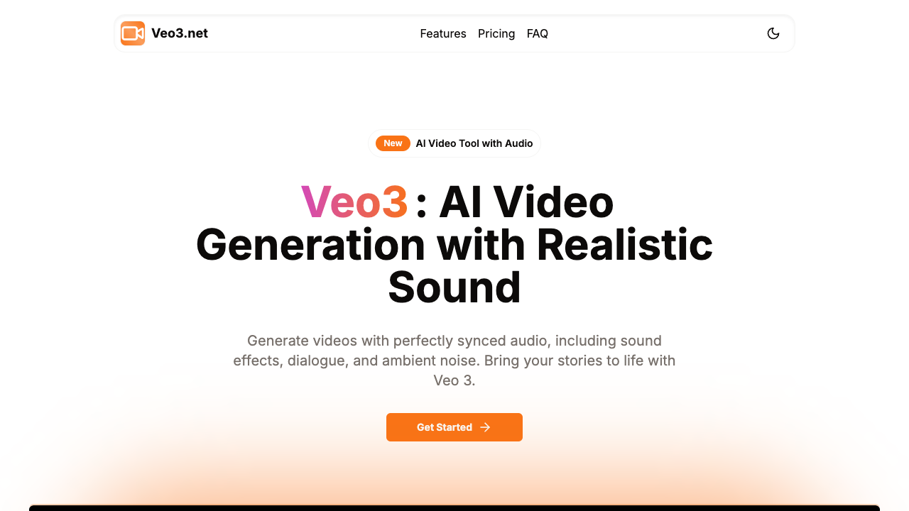 veo3 - An AI video generator that creates stunning videos from text prompts